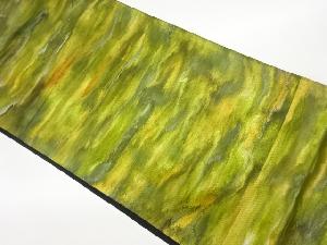 抽象横段模様織出し袋帯